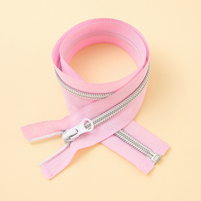 Heavy Duty Nylon Open Ended Zip #5 #7 Polished Finish With Pantone Matching