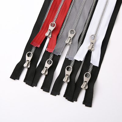 Robust Metal Teeth Zipper For Shoes Clothing Bags 5# Heavy Duty Metal Zipper