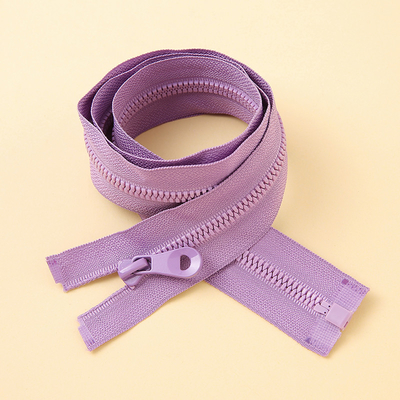 Industrial Grade #5 Resin Coil Zipper Open End Design For Workwear