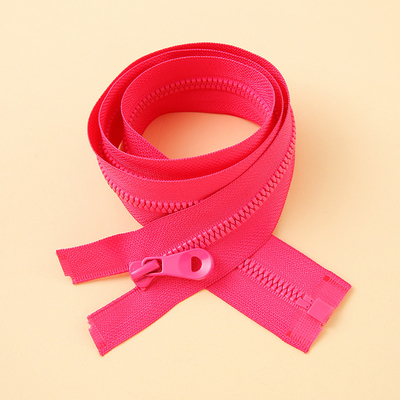 Hard Thick Teeth  #5 Resin Coil Zipper Open End Design For Hiking Backpacks