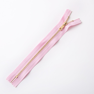 Elegant #3 Metal Close End Zipper Lightweight Permanent Closed Bottom Zipper