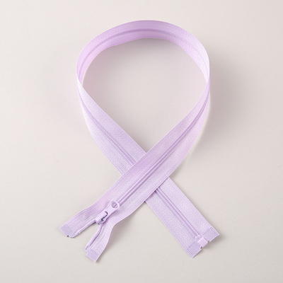 High Fashion 3# Zippers de Nylon de Dentes Leve Design Ergonômico