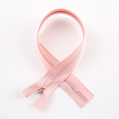 # 3 Naylon pembe görünmez fermuar dikiş için dikişsiz spor fermuar