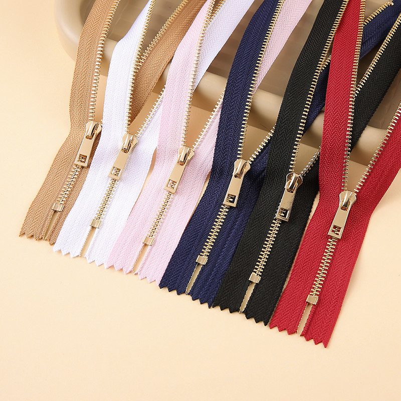 Precision Crafted Teeth #3 Decorative Colored Metal Zippers Close End With Secure Closures